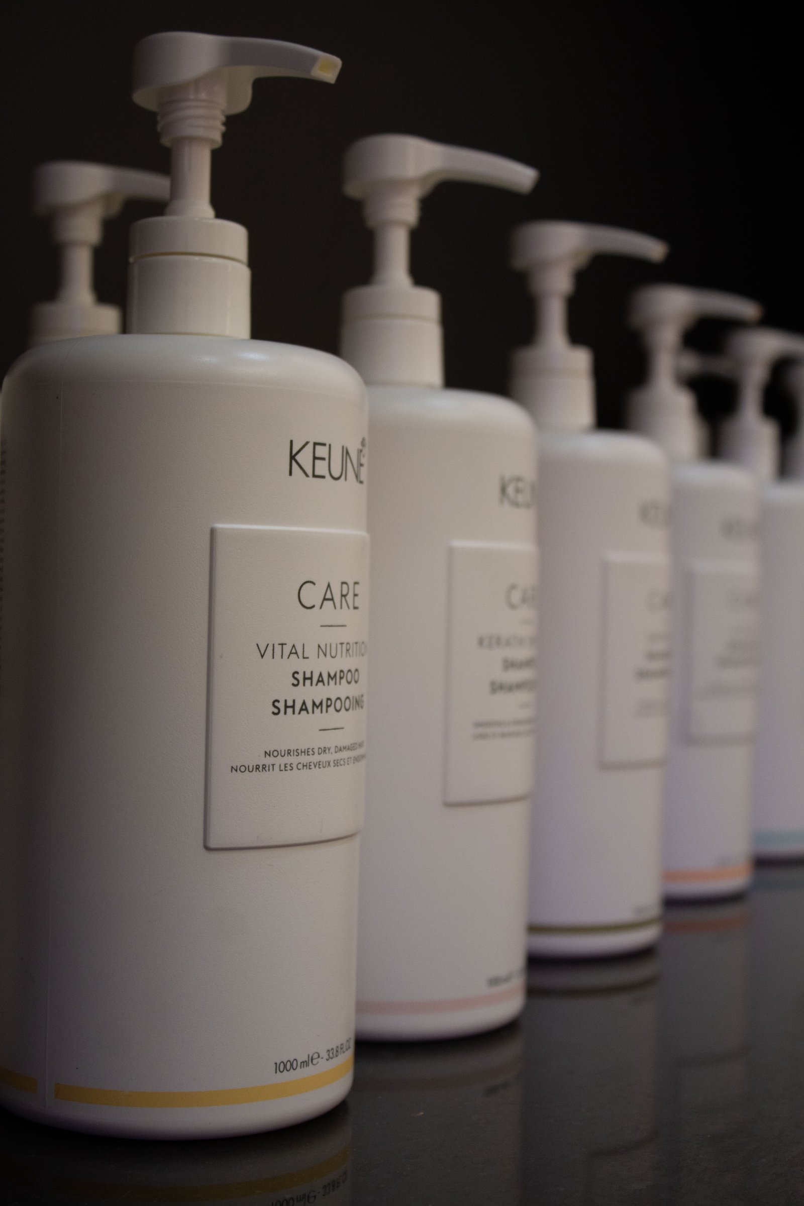 Produtos profissionais do salão